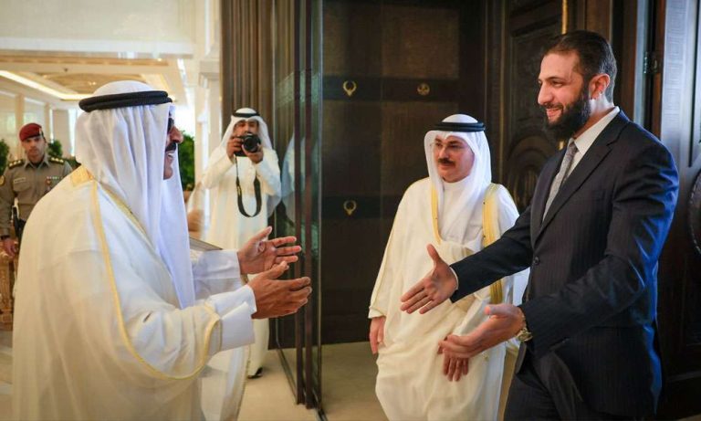 الرئيس-السوري-أحمد-الشرع-يتوجه-برسالة-شكر-إلى-سمو-أمير-البلاد