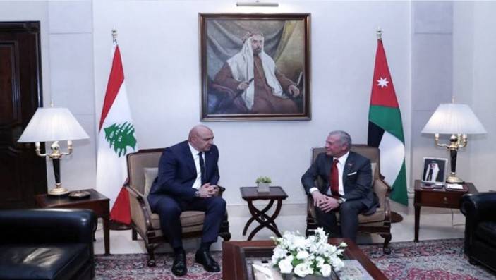 العاهل-الأردني-يستقبل-الرئيس-اللبناني-ويعقدان-جلسة-مباحثات