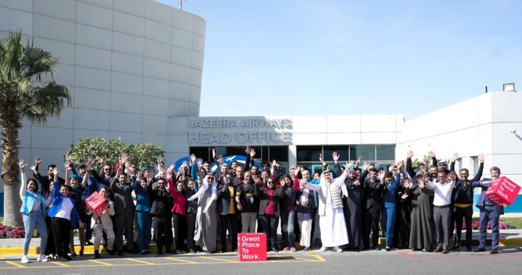 'طيران-الجزيرة'-تحصد-جائزة-'أفضل-مكان-عمل'-على-مستوى-خمسة-أسواق