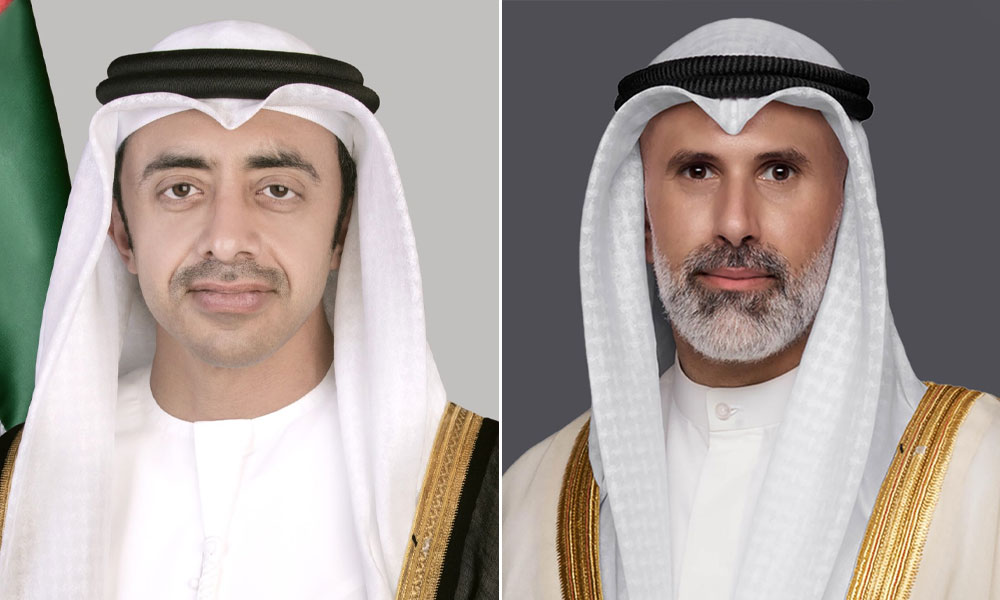 وزير-الخارجية-الكويتي-يجري-اتصالا-مع-نائب-رئيس-الوزراء-وزير-الخارجية-الإماراتي