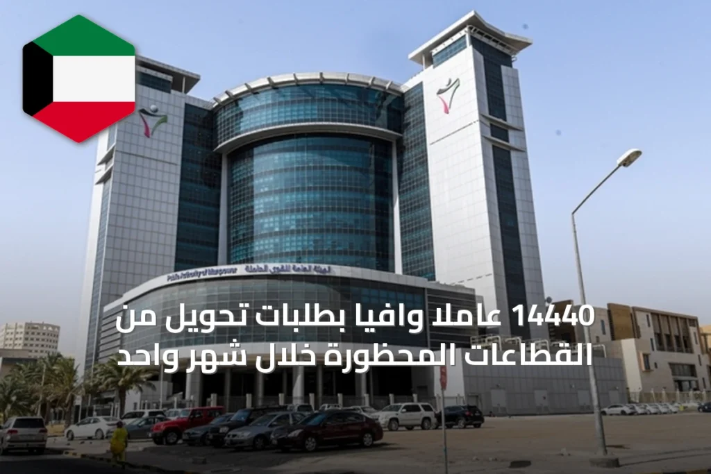 14440 عاملاً وافياً بطلبات تحويل من القطاعات المحظورة خلال شهر واحد