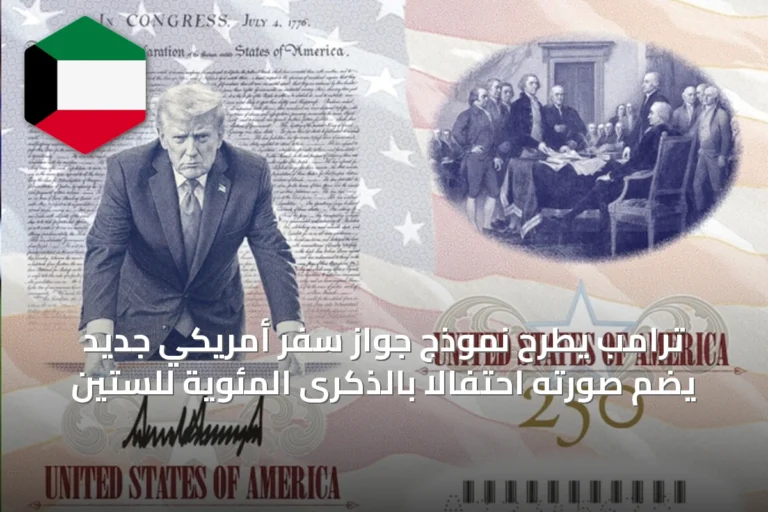 ترامب يطرح نموذج جواز سفر أمريكي جديد يضم صورته احتفالاً بالذكرى المئوية للستين