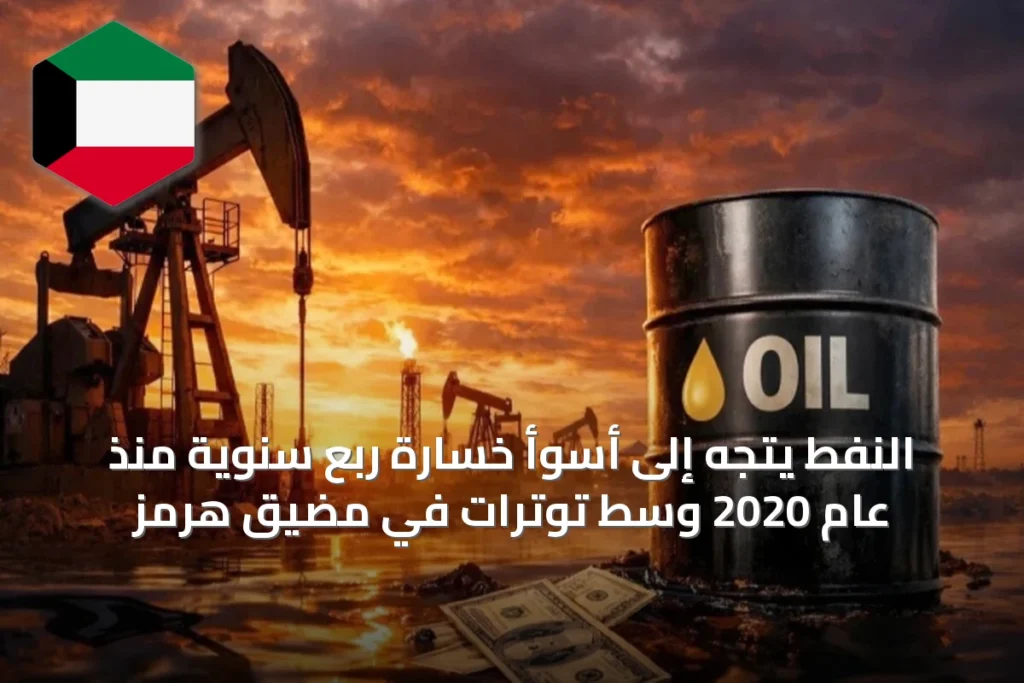 النفط يتجه إلى أسوأ خسارة ربع سنوية منذ عام 2020 وسط توترات في مضيق هرمز