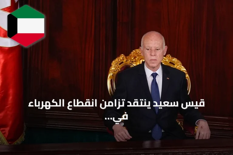 قيس سعيد ينتقد تزامن انقطاع الكهرباء في تونس ويتوعد بمحاسبة المتقاعسين
