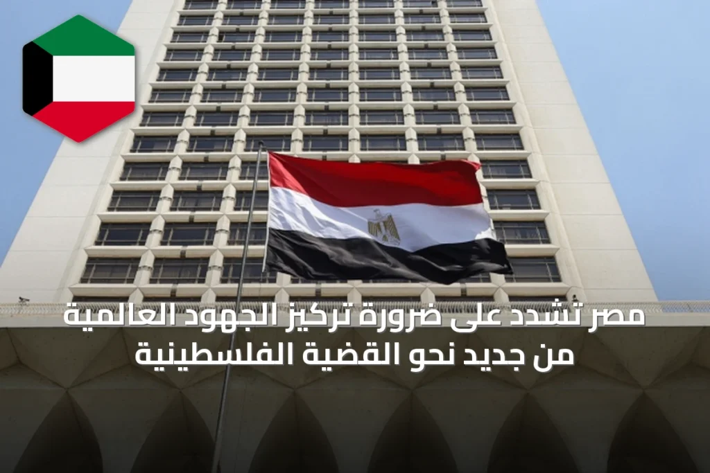 مصر تشدد على ضرورة تركيز الجهود العالمية من جديد نحو القضية الفلسطينية