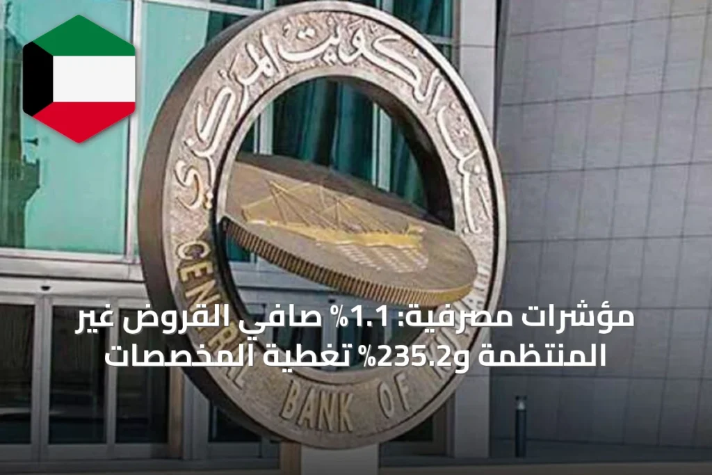 مؤشرات مصرفية: 1.1% صافي القروض غير المنتظمة و235.2% تغطية المخصصات