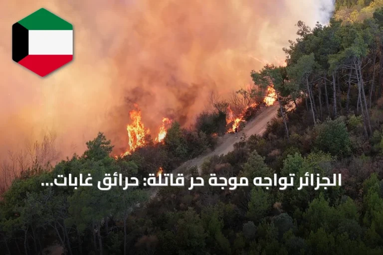 الجزائر تواجه موجة حر قاتلة: حرائق غابات تودي بحياة 12 شخصاً