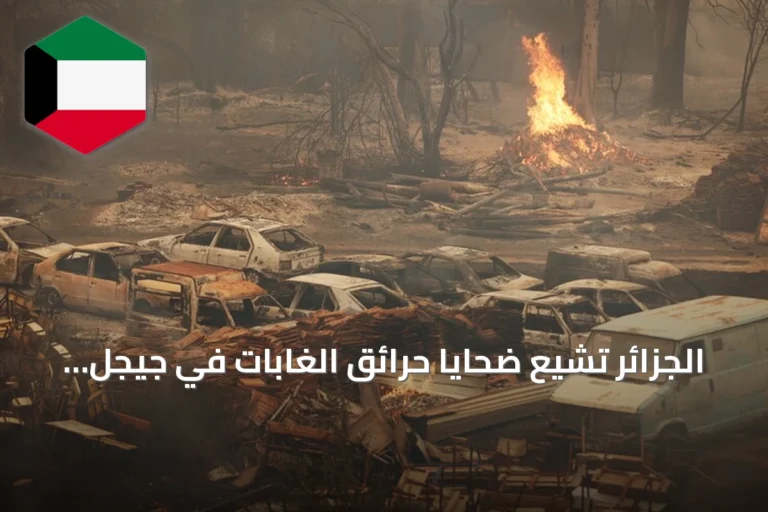 الجزائر تشيع ضحايا حرائق الغابات في جيجل بحضور رسمي