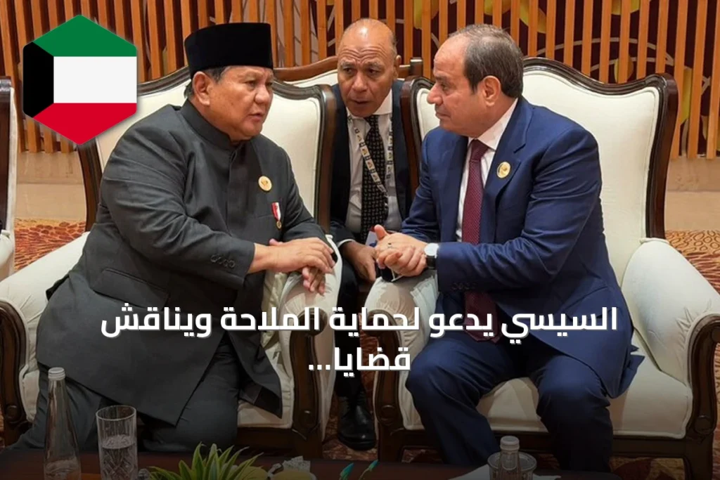 السيسي يدعو لحماية الملاحة ويناقش قضايا إقليمية في قمة بريكس