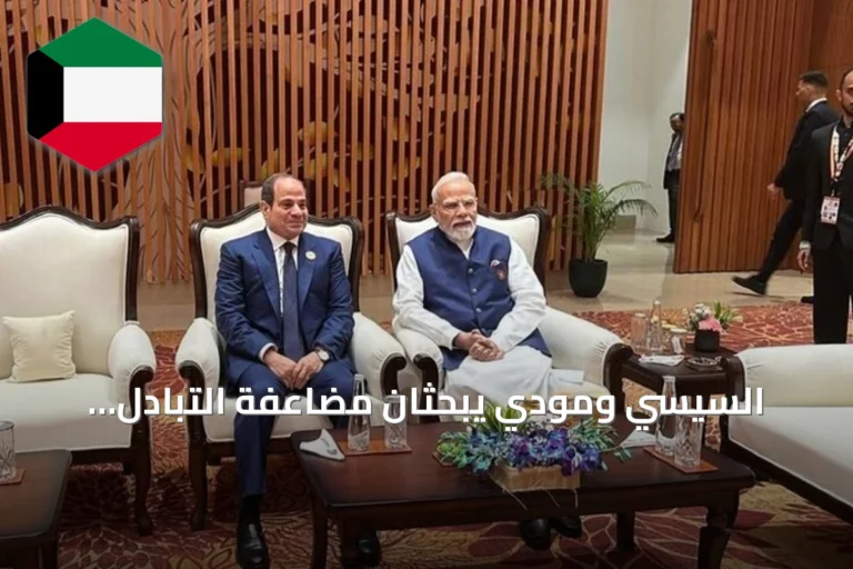 السيسي ومودي يبحثان مضاعفة التبادل التجاري بين مصر والهند إلى 12 مليار دولار