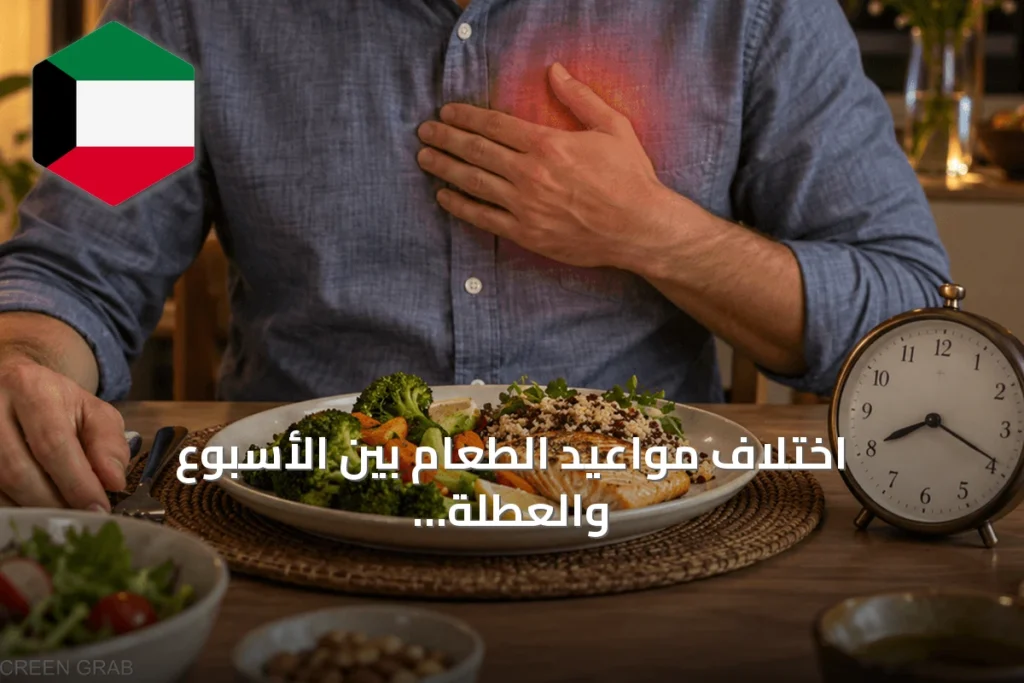 اختلاف مواعيد الطعام بين الأسبوع والعطلة يرفع خطر أمراض القلب عند الرجال