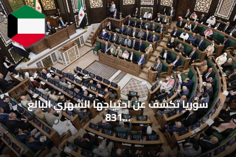 سوريا تكشف عن احتياجها الشهري البالغ 831 مليون دولار لاستيراد النفط وتستهدف الاكتفاء الذاتي بحلول 2028