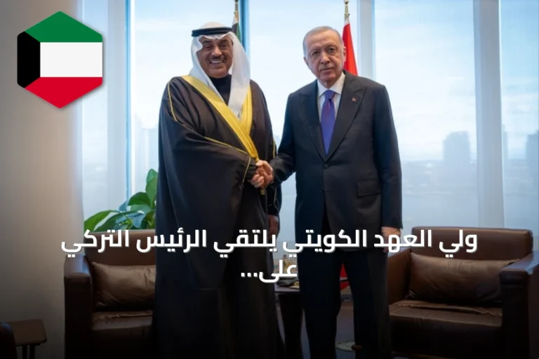 ولي العهد الكويتي يلتقي الرئيس التركي على هامش الجمعية العامة للأمم المتحدة