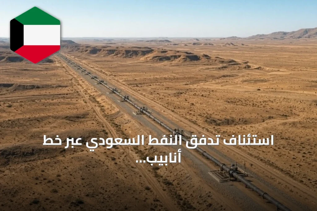 استئناف تدفق النفط السعودي عبر خط أنابيب شرق-غرب