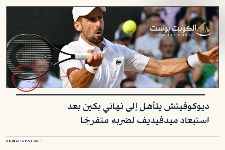 ديوكوفيتش يتأهل إلى نهائي بكين بعد استبعاد ميدفيديف لضربه متفرجًا