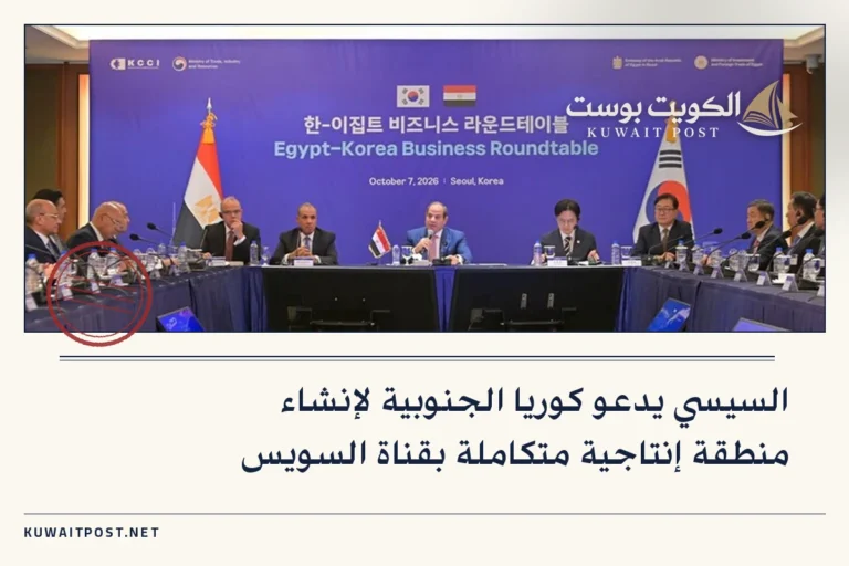السيسي يدعو كوريا الجنوبية لإنشاء منطقة إنتاجية متكاملة بقناة السويس
