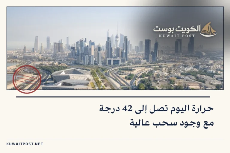 حرارة اليوم تصل إلى 42 درجة مع وجود سحب عالية