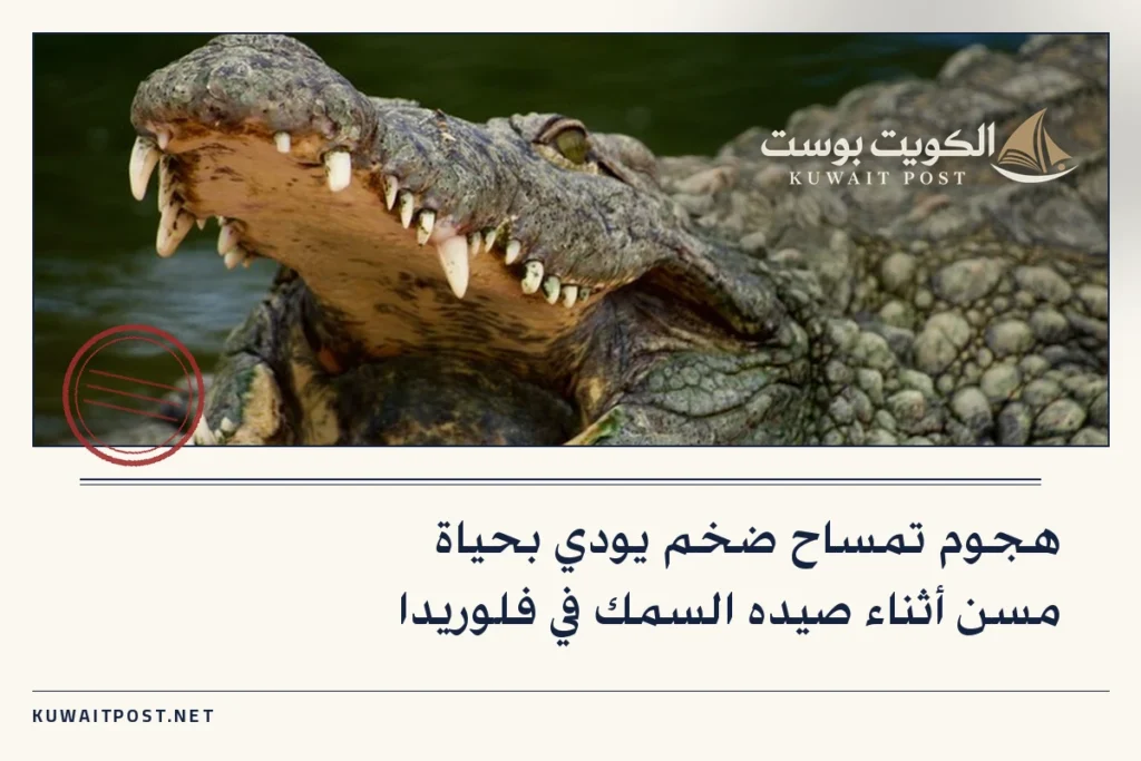 هجوم تمساح ضخم يودي بحياة مسن أثناء صيده السمك في فلوريدا