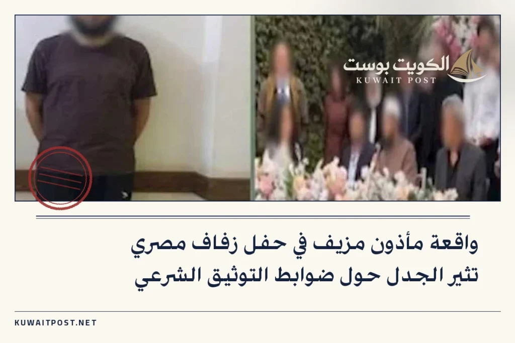 واقعة مأذون مزيف في حفل زفاف مصري تثير الجدل حول ضوابط التوثيق الشرعي